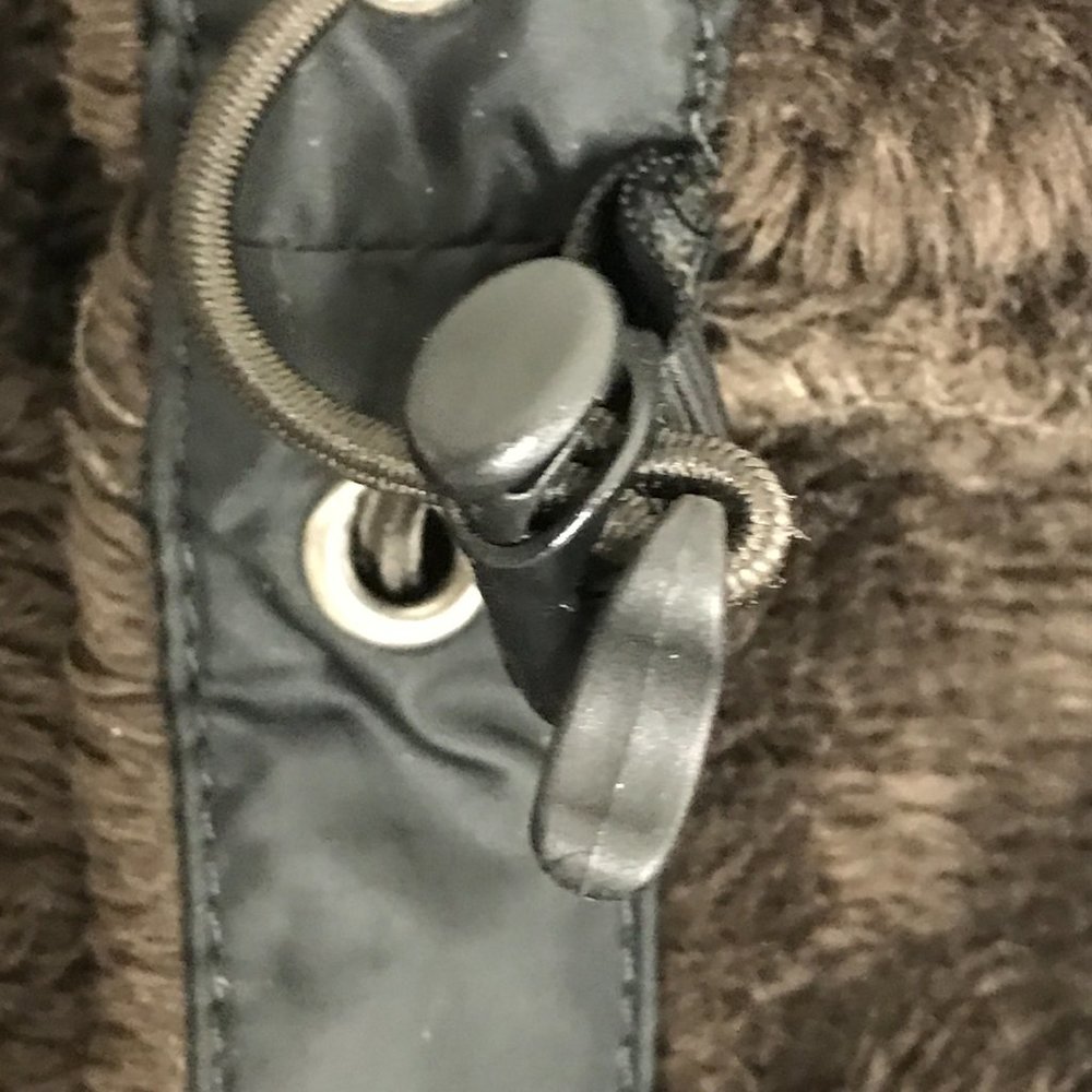 The North Face brown plush fleece zip jacket L - Picture 6 of 7